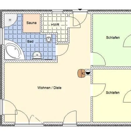 Daire Ferienhaus Seeromantik - Eg-appartement Dune *